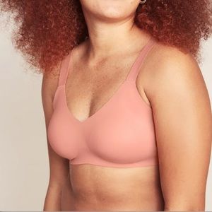 NWOT Knix Padded V Neck Evolution Bra in Pink Ginger Size 6